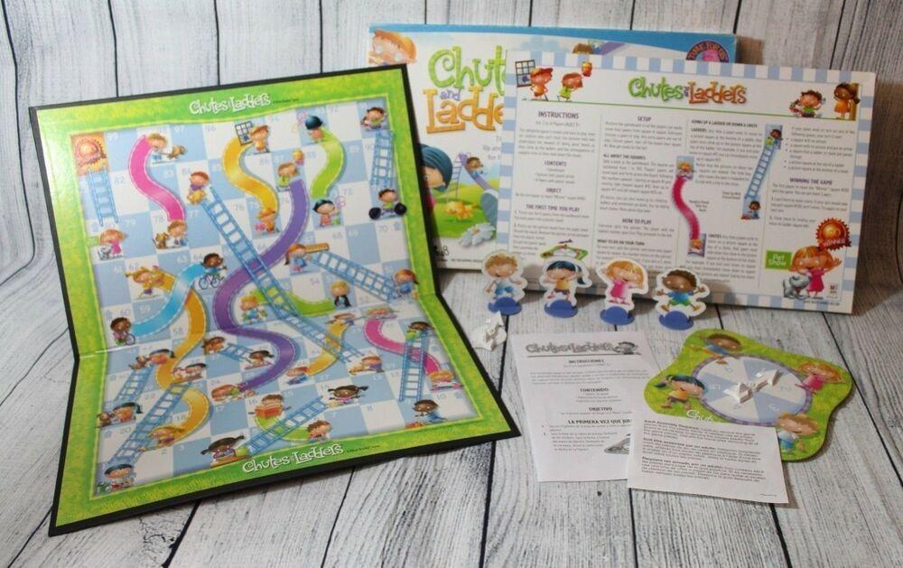 HASBRO GAMING Chutes and Ladders Educational Board Game Time for Us