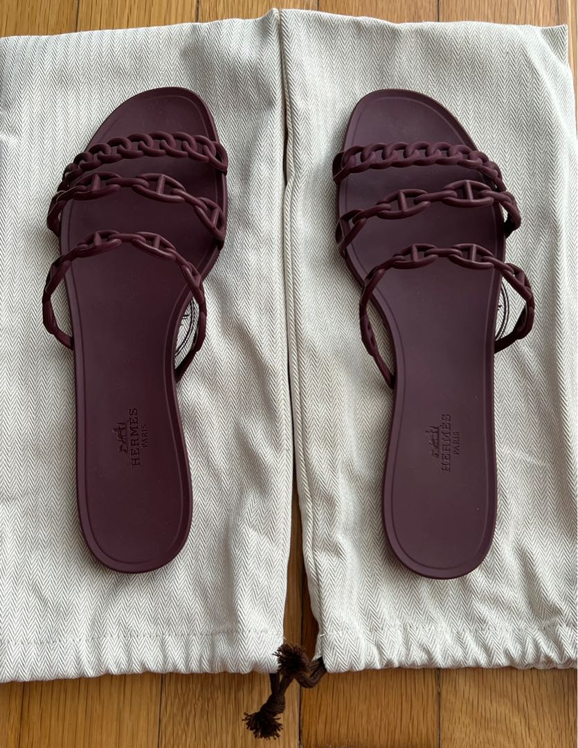 Hermes beach sandals Sz40 Women s Fashion Footwear Sandals on