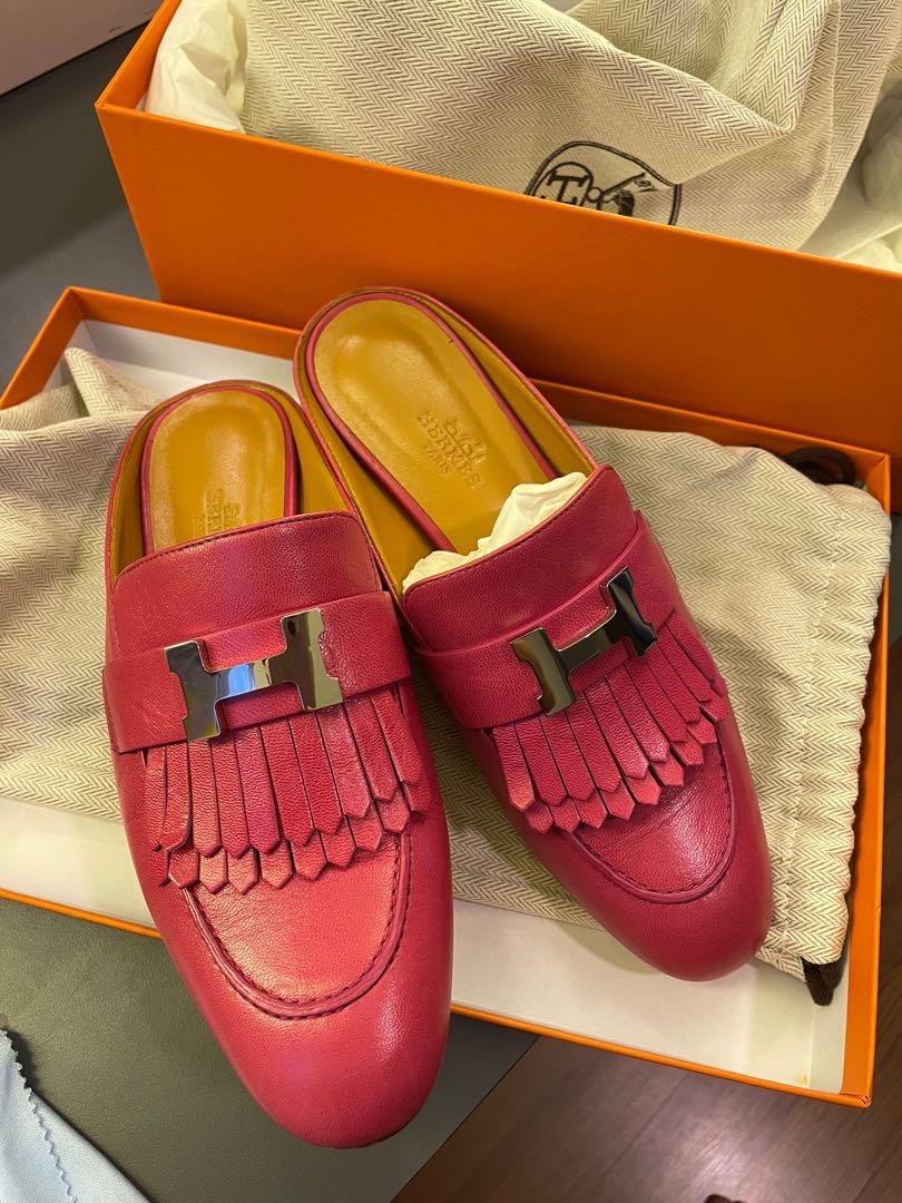 Hermes Rivoli Mules, Luxury, Sneakers u0026 Footwear on Carousell