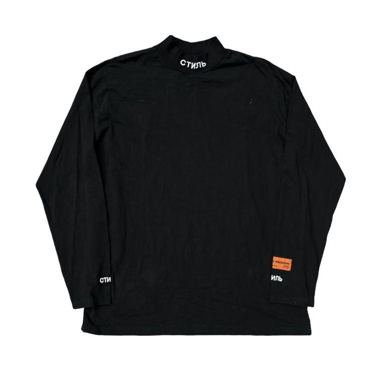 Heron preston mock neck long outlet sleeve