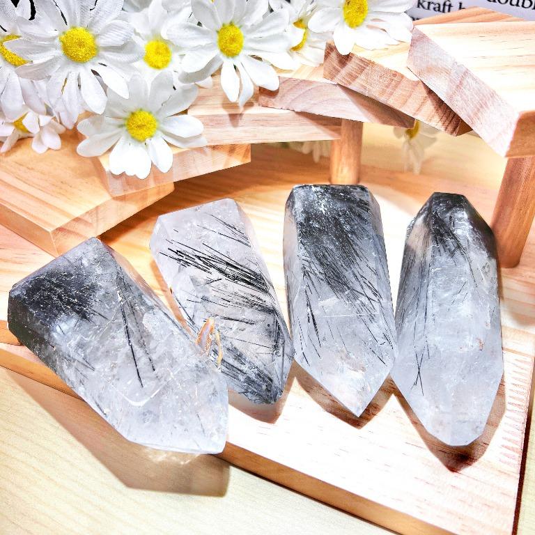High Quality Brazilian Black Tourmaline in Quartz Schorl Tourmaline
