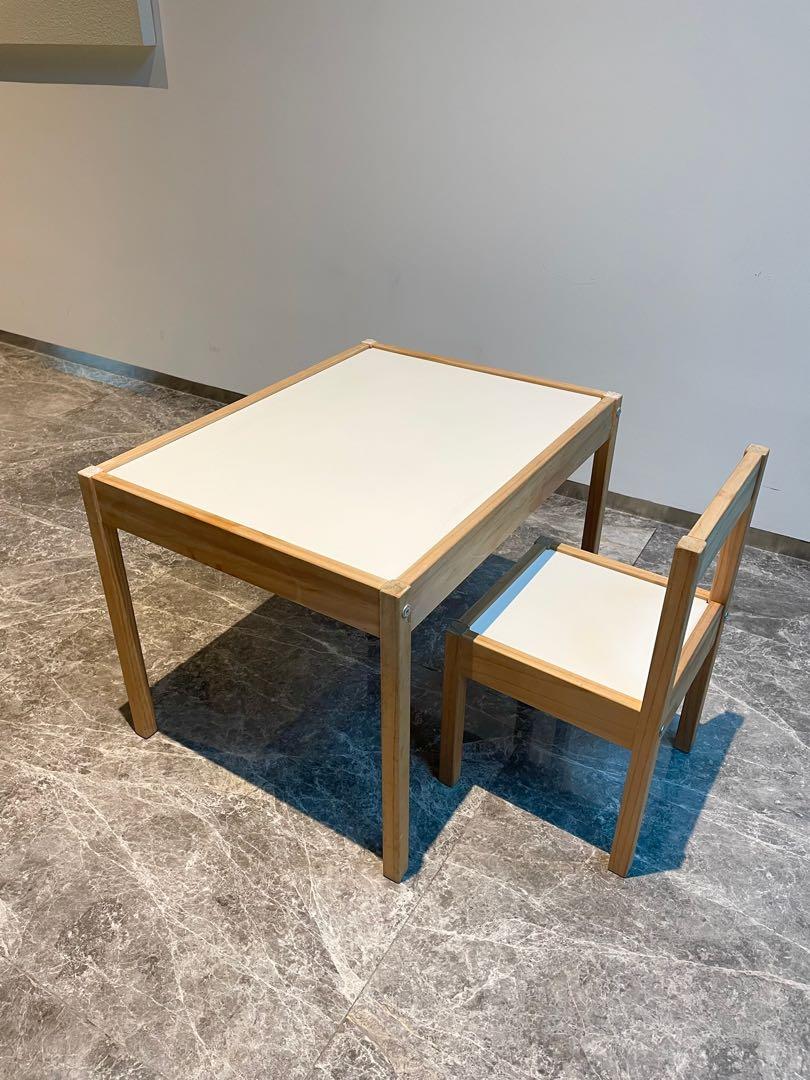 Ikea Latt Table and Chair, Furniture & Home Living, Furniture, Tables