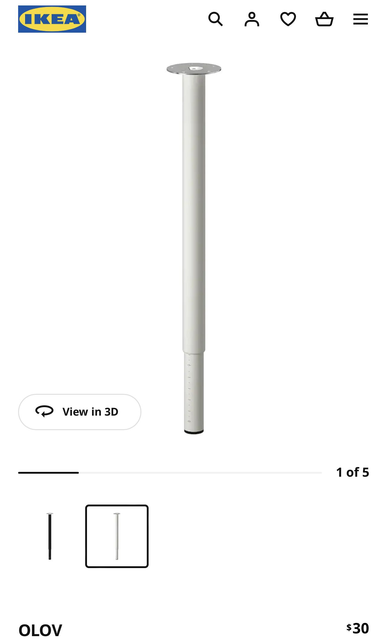 Ikea Olov Table Legs, Furniture & Home Living, Furniture, Other Home