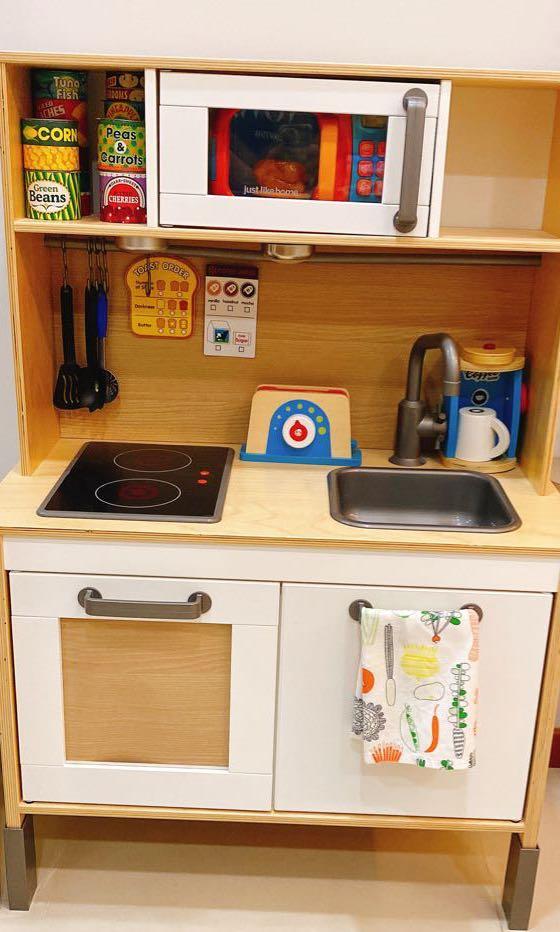 Ikea Play Kitchen With Assorted Toys