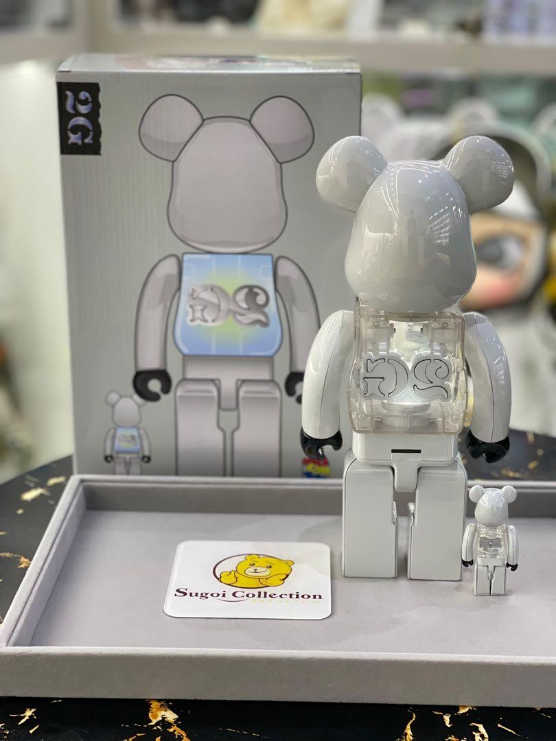 BE@RBRICK 2G WHITE CHROME 100％&400％ Bearbrick Oasis 100% & 400% Set White Chrome - US