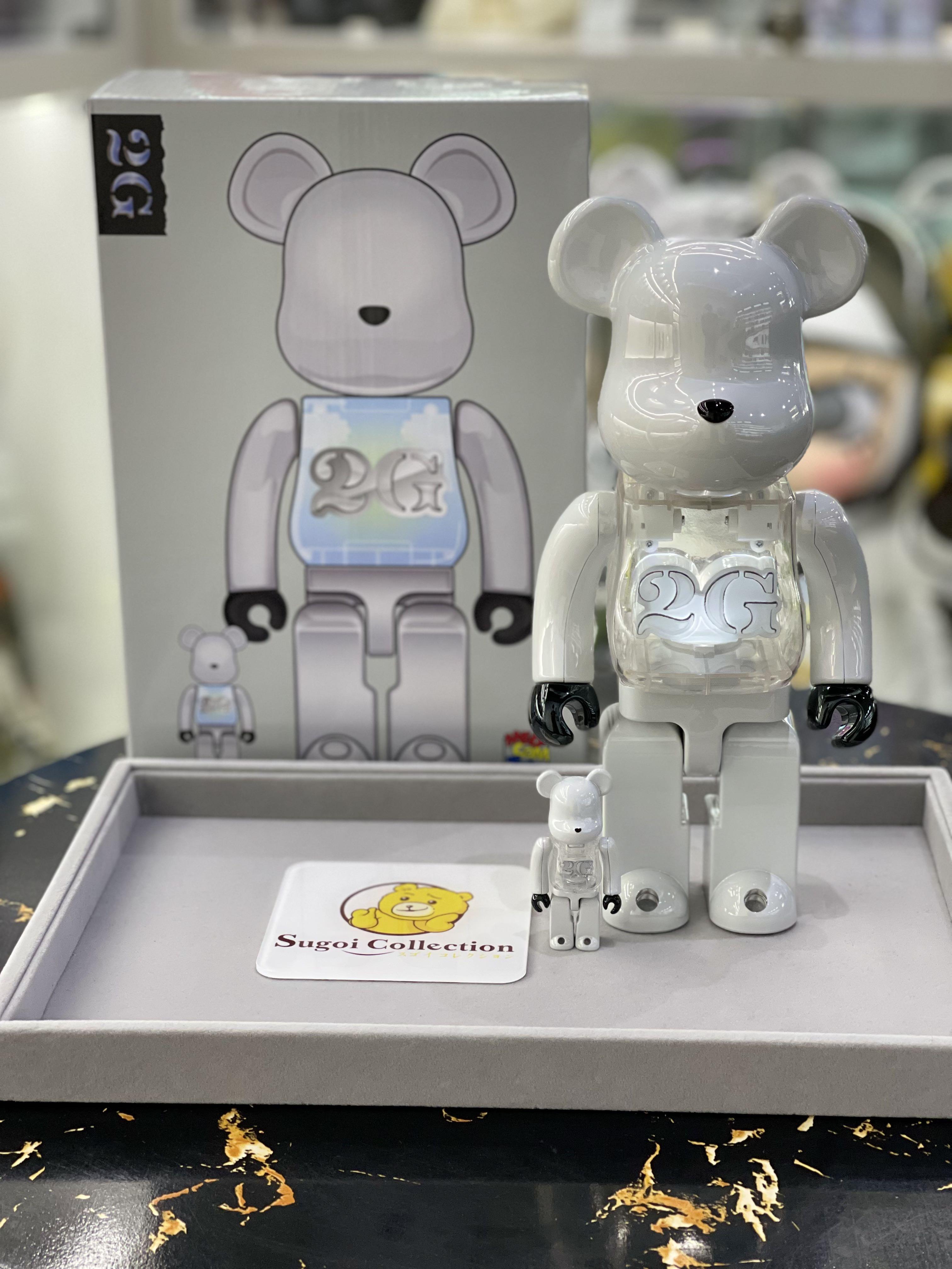 BE@RBRICK 2G WHITE CHROME 100％&400％ Bearbrick 2G WHITE CHROME