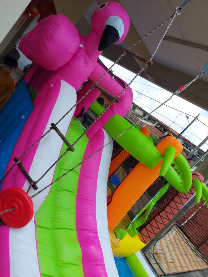 Inflatable Pool with Slide, Babies & Kids, Infant Playtime on Carousell