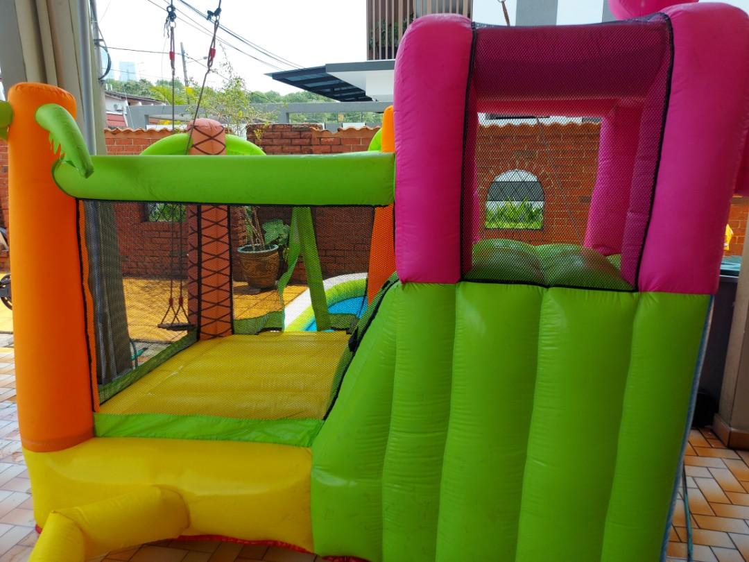 Inflatable Pool with Slide, Babies & Kids, Infant Playtime on Carousell