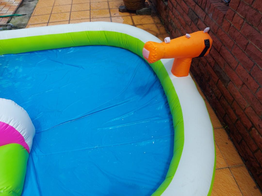 Inflatable Pool with Slide, Babies & Kids, Infant Playtime on Carousell
