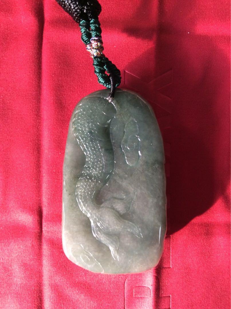Dragon Jade pendant “ 祥龍?翡翠吊坠”, Hobbies & Toys, Memorabilia 