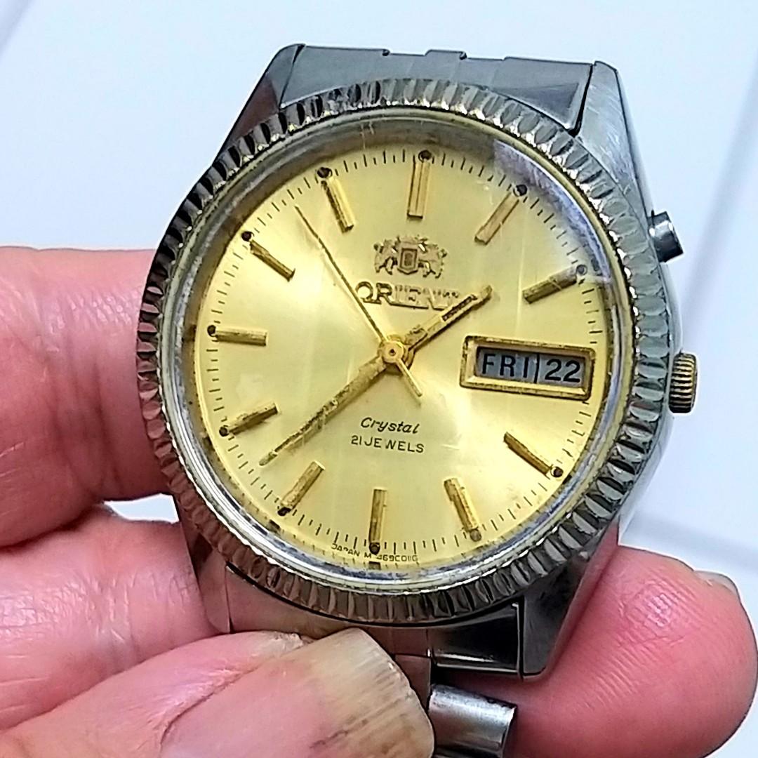 Jam tangan ORIENT Fluted Bezel Automatic Dua Tombol ORIGINAL, Fesyen