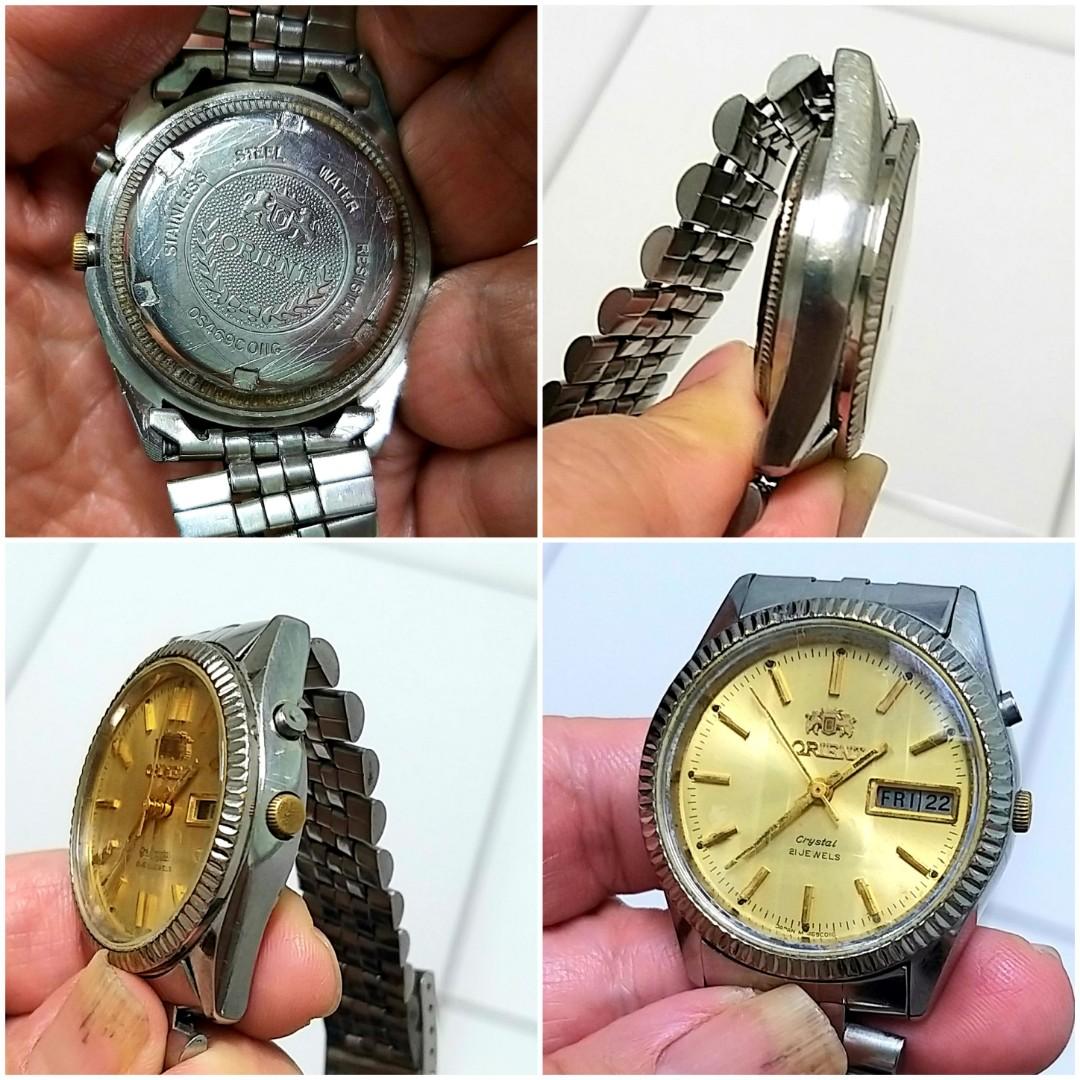 Jam tangan ORIENT Fluted Bezel Automatic Dua Tombol ORIGINAL, Fesyen