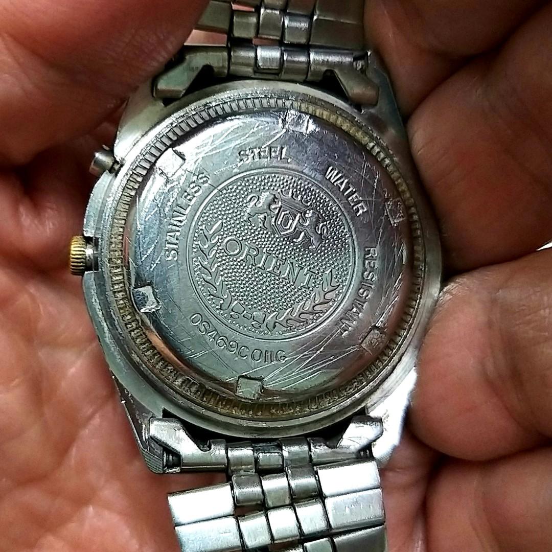 Jam tangan ORIENT Fluted Bezel Automatic Dua Tombol ORIGINAL, Fesyen