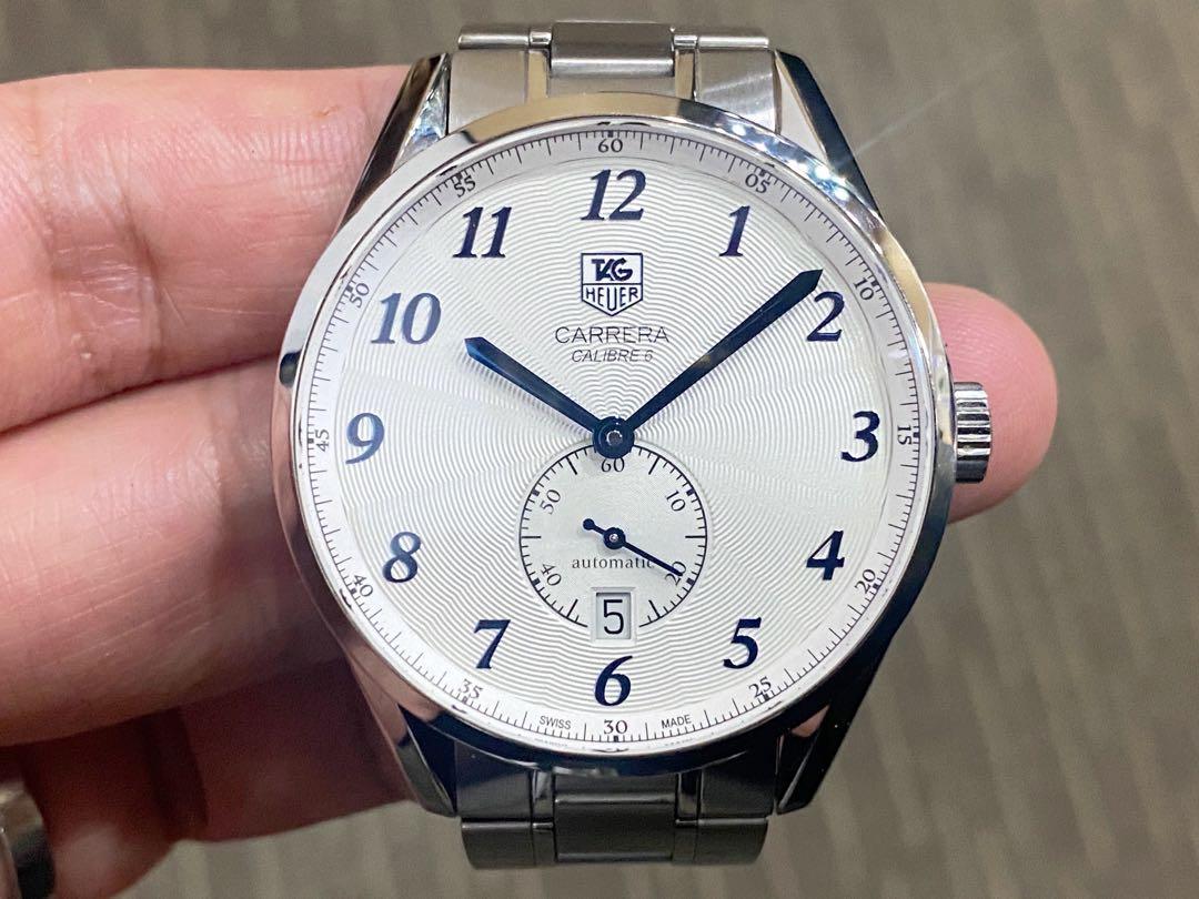 Jan 16 Complete Local Tag Heuer Carrera Calibre 6 White WAS2111