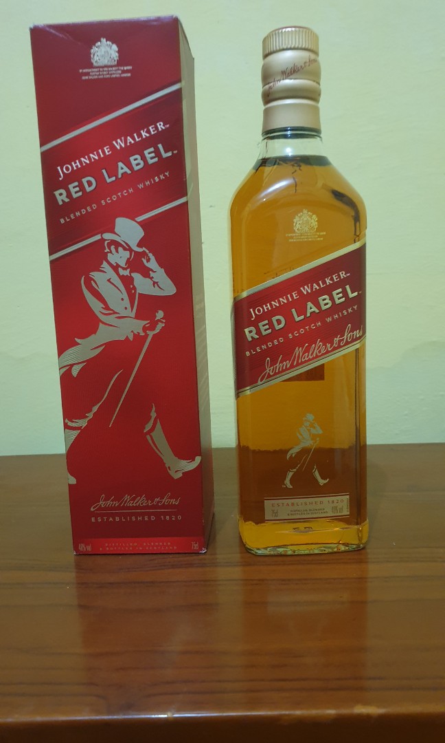 Johnnie walker red label, Makanan & Minuman, Minuman Tidak ...