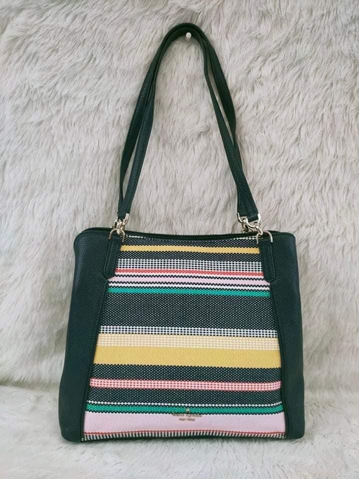 Jackson boardwalk stripe medium sales triple compartment shoulder bag