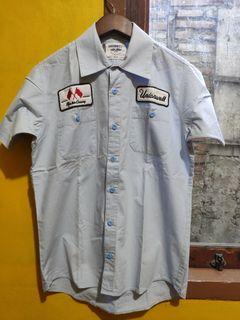 HARGA NETT Kemeja Unionwell Machine Man ( Unionwell Light Blue Work Shirt ) Kemeja Kerja / Kemeja Bengkel / Kemeja Mekanik / Work Shirt