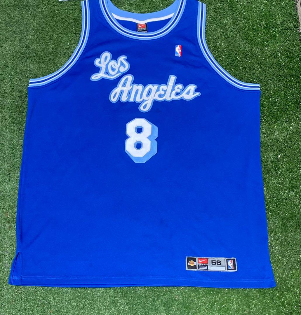 Los Angeles Lakers Blue Retro Throwback Kobe Bryant Jersey for