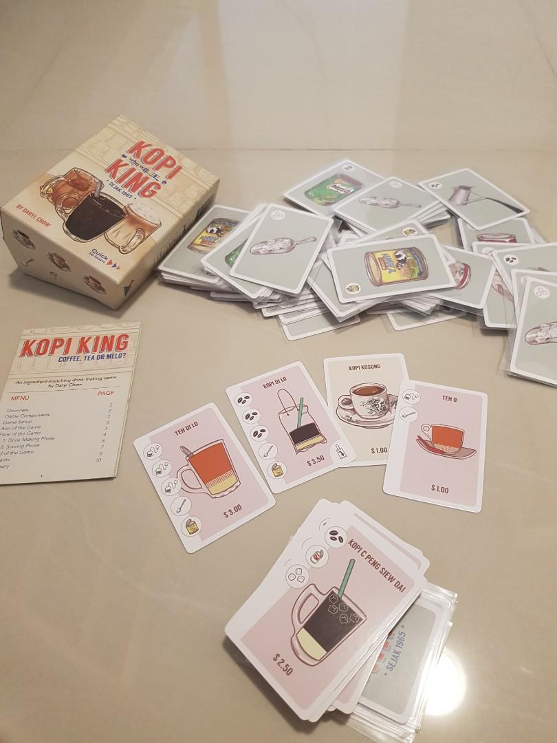 KOPI KING card game (Super fun!) With cards sleeved!, Hobbies & Toys