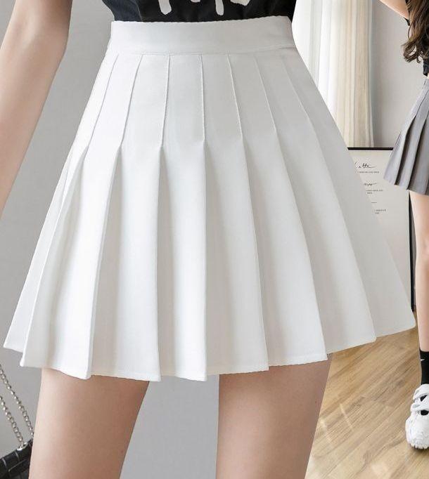 Korean Tennis White Skirt Highwaist Slim Photoshoot, Women'S Fashion,  Bottoms, Skirts On Carousell