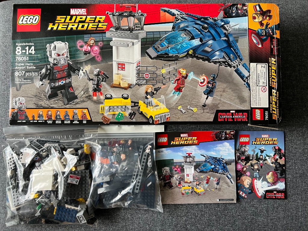 Lego 76051 – Super Hero Airport Battle – Avengers Civil War, Hobbies ...