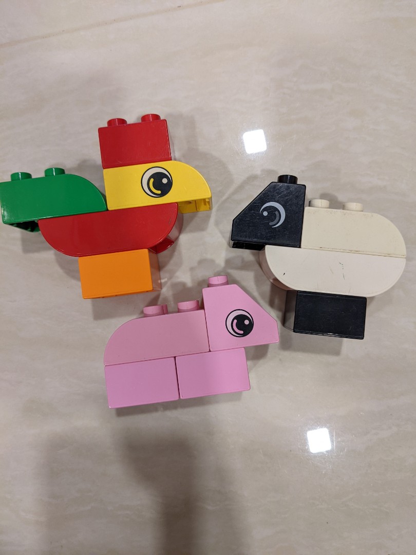Lego Duplo Farm Animal: Pig, Rooster 