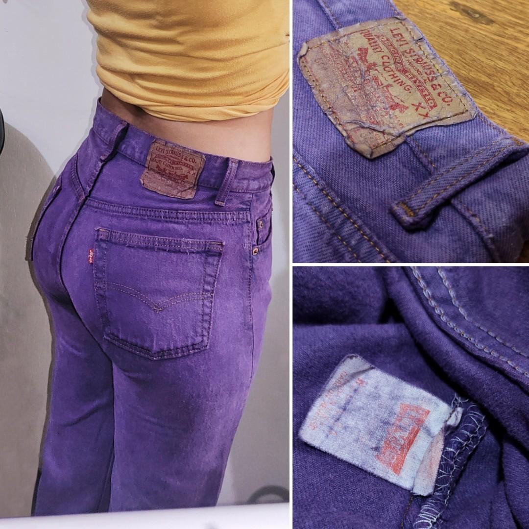 Levi's purple denim jeans Levis vintage violet pants, Women's Fashion,  Bottoms, Jeans on Carousell