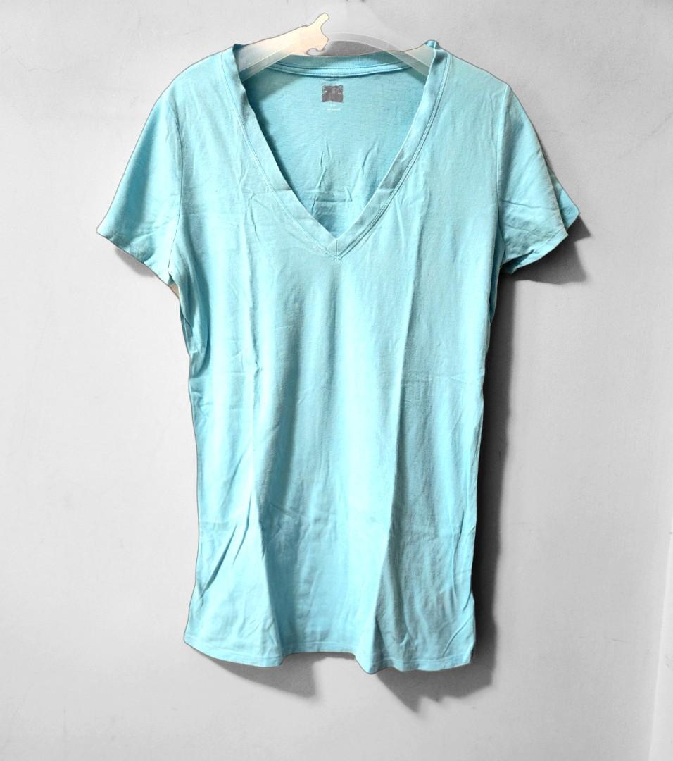 Light Blue | Basic Tshirt V-Neck 