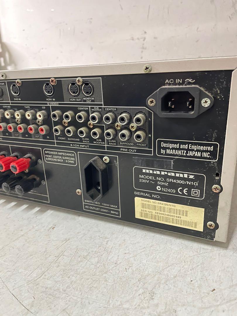 Marantz SR4300 AV Receiver / Amplifier, Audio, Soundbars, Speakers