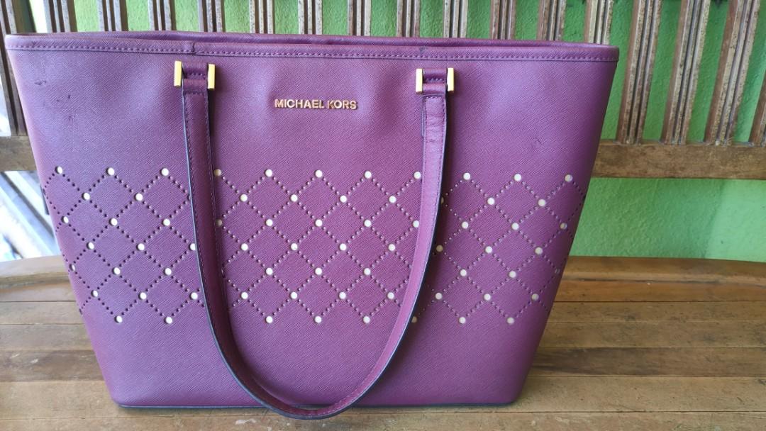 Michael kors bags plum hotsell