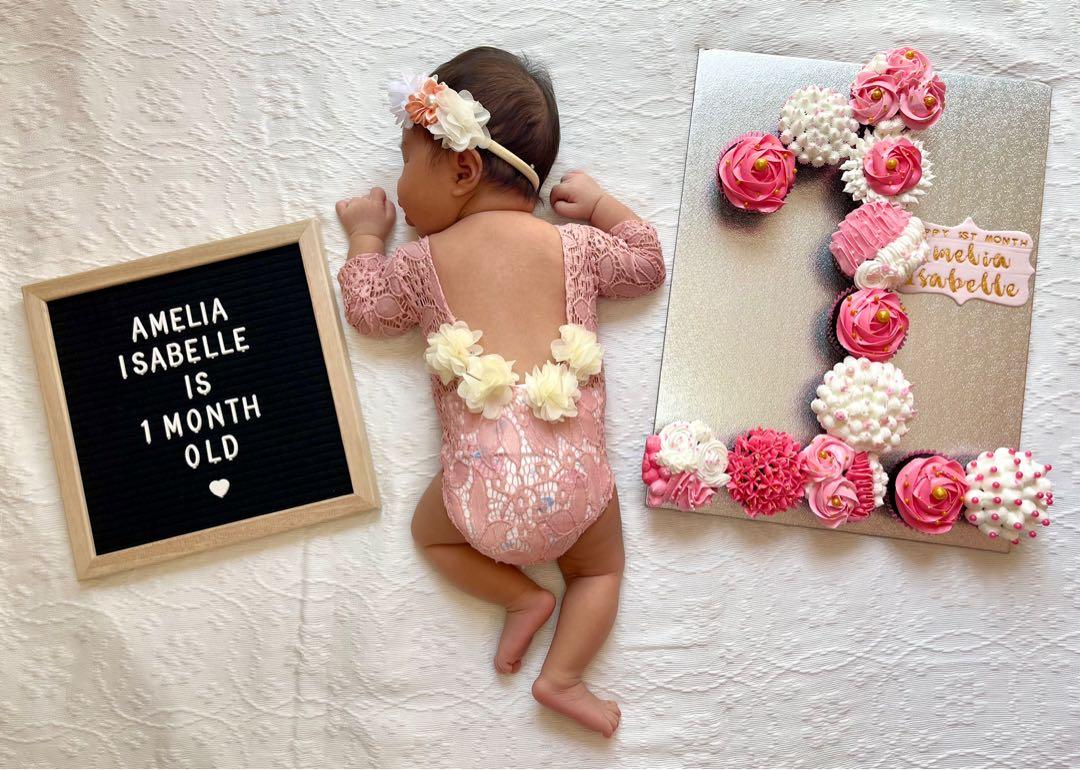 1 month clearance baby girl outfits