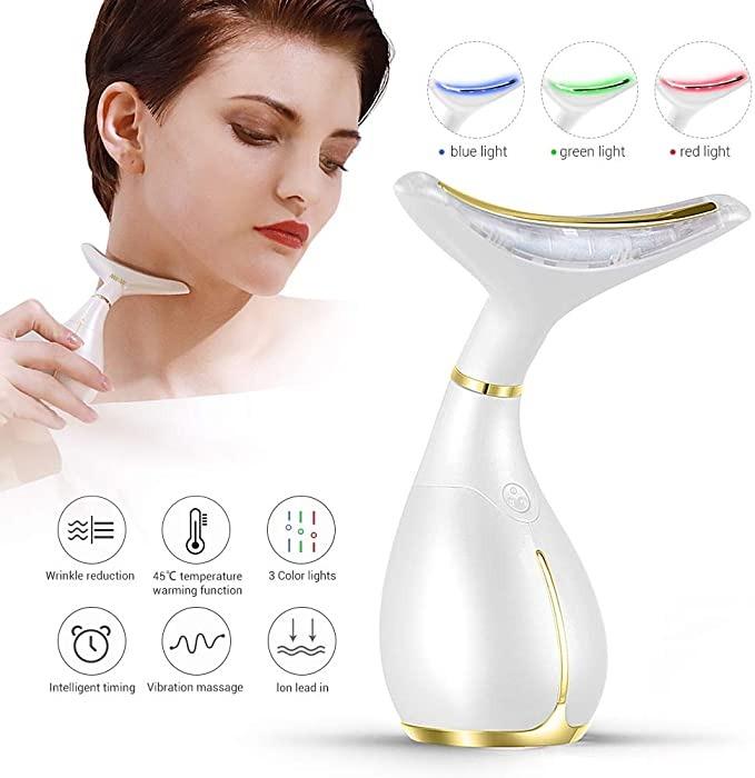  Ms.W Red Light Face Massager Electric Face Lifting, Facial  Massager for Skin Care with LED, Heated, and Vibration,Tightenings and  Rejuvenation for Face and Neck : Beauty & Personal Care