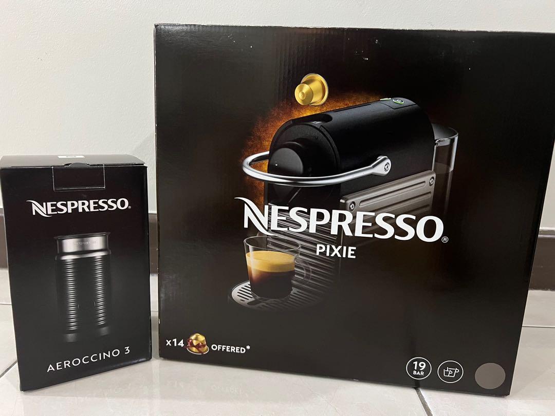 Box Nespresso Pixie with Aerocinno 3 