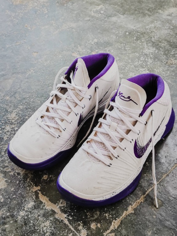 Hoes Korting Clancy Nike Kobe A.D. Mid Baseline White Court Purple, Men's Fashion, Footwear,  Sneakers on Carousell