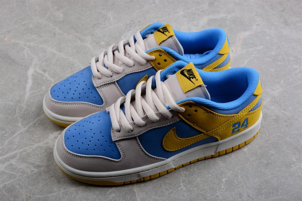 Nike yellow and blue shop shoes