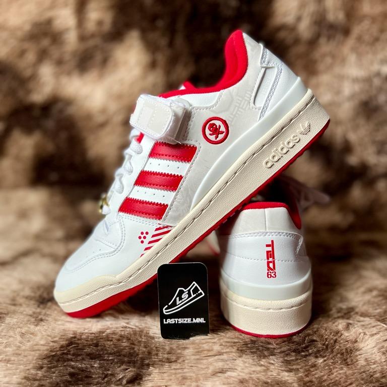 Original Adidas Forum Low Men's Shoes X Quiccs | Cloud White / Scarlet /  Core Black, Men's Fashion, Footwear, Sneakers on Carousell