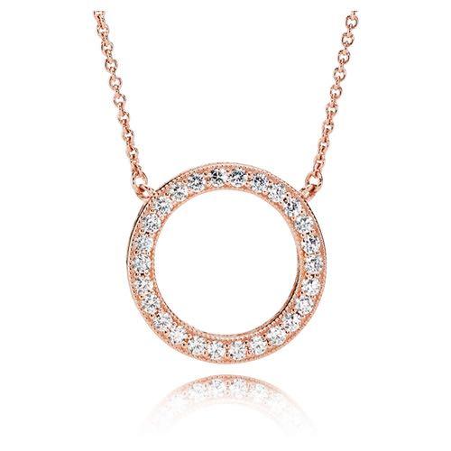 Rose gold pandora necklace sale hotsell