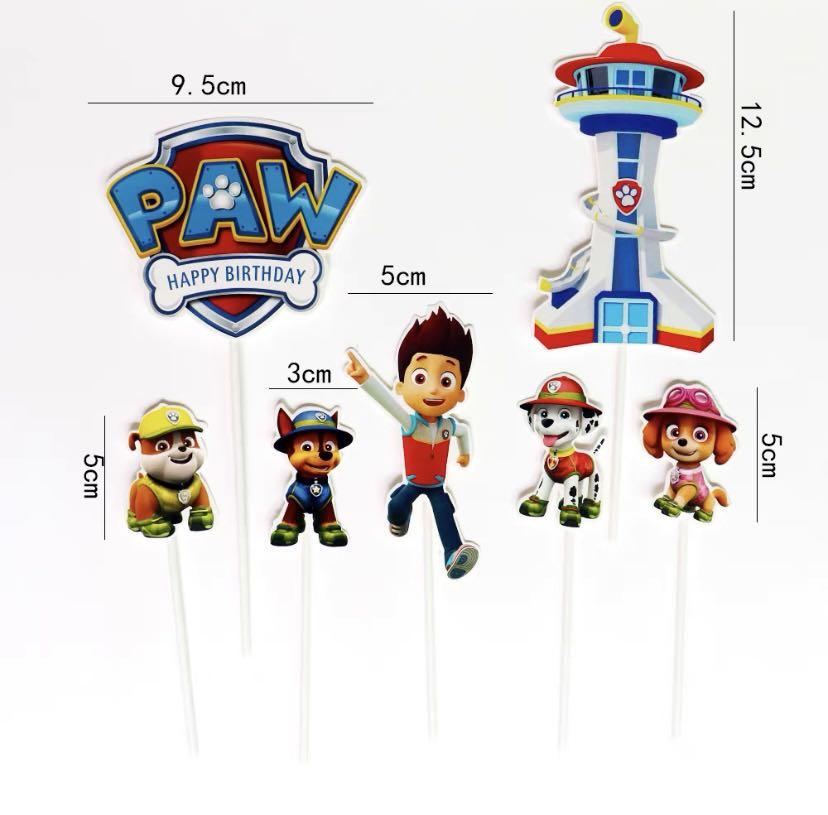 Paw patrol happy birthday cake toppers, Hobbies &amp; Toys, Stationery ...