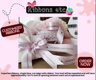 PERSONALIZED RIBBONS