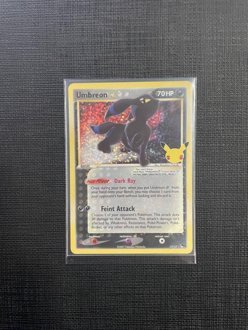 Pokemon Umbreon Gold Star, Hobbies & Toys, Toys & Games on Carousell