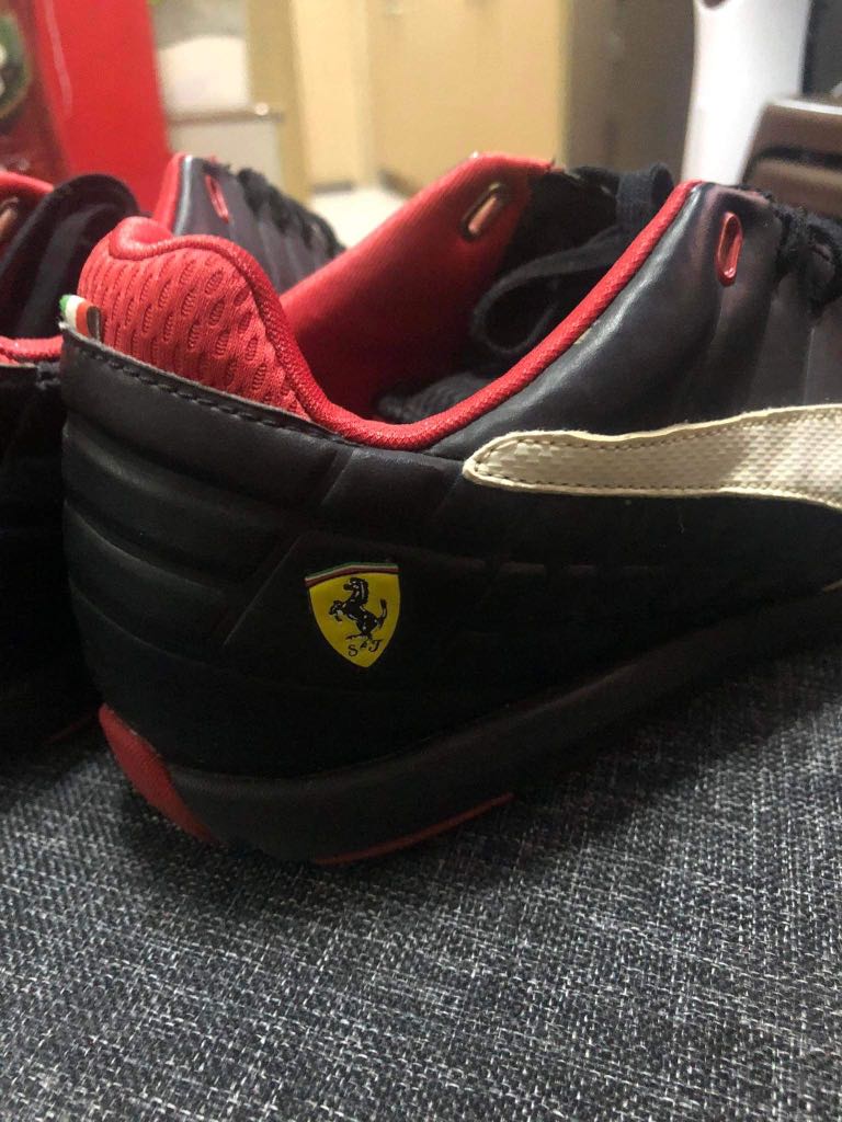 puma black ferrari shoes