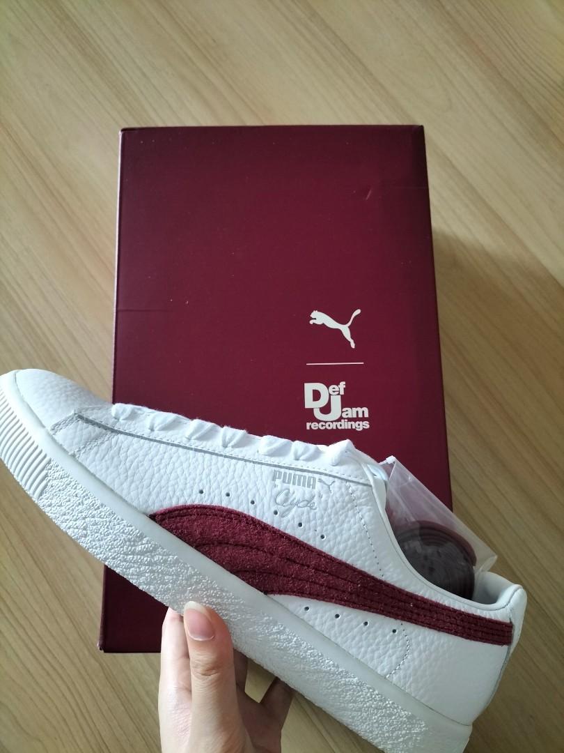 Puma Clyde x Def Jam Classic White Maroon Red