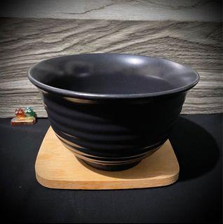Ramen bowl; stoneware glazed