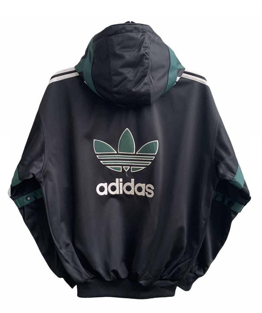 RARE Vintage 90s Adidas Big Trefoil Track with Hoodie Jacket Men s Fashion Coats Jackets and Outerwear on Carousell