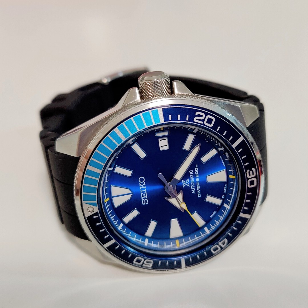 Seiko Prospex Samurai Blue Lagoon Men s Fashion Watches