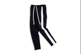 SELECT 歐美 高端好感彈性布料 長抽繩鬆緊 單線造型哈倫褲休閒褲
