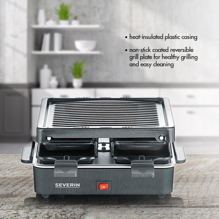 Severin RG 2375 Raclette Con Placa Grill Antiadherente De Parrilla Reversible Acanalada Y Lisa 1700w Comprar