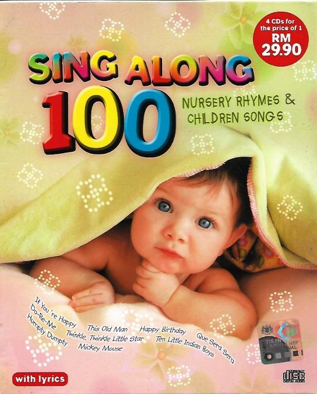 Box　Kids　Rhymes　Hobbies　Popular　Children　Songs　4CD　Songs,　Set　Music　English　Along　Nursery　Media,　CDs　DVDs　on　Most　Sing　Toys,　100　Carousell