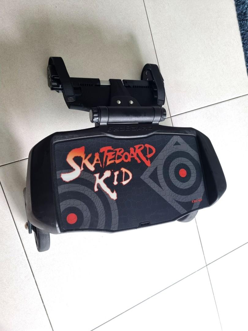 Skateboard kid deals buggy board