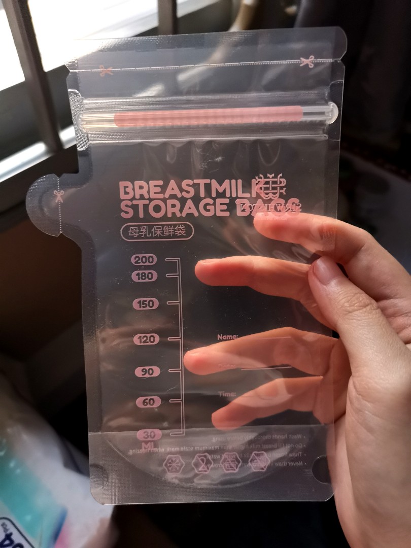 5pks Sterilised Breastmilk Storage Bag (200ml), Babies & Kids, Nursing